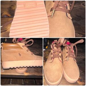 Polo by Ralph Lauren Tan Kids Boots